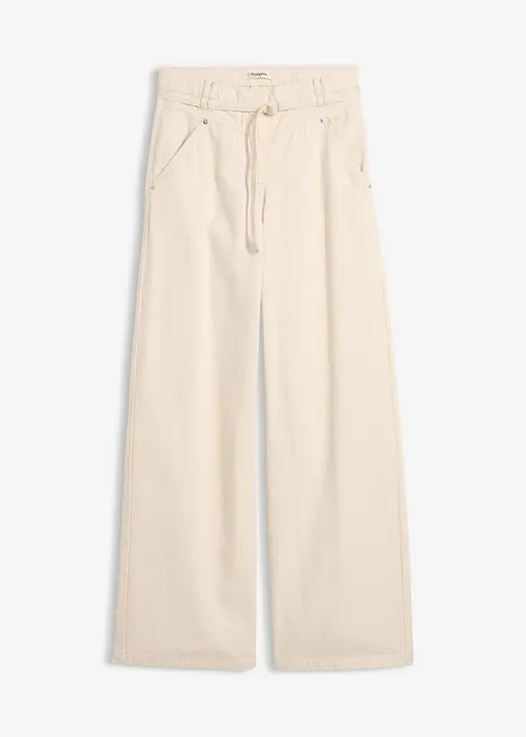 Pantaloni in twill di puro cotone, bonprix