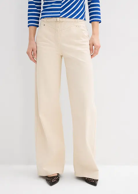 Pantaloni in twill di puro cotone, bonprix