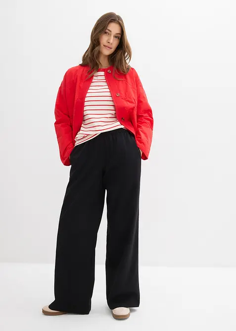 Pantaloni a palazzo con elastico in vita, bonprix