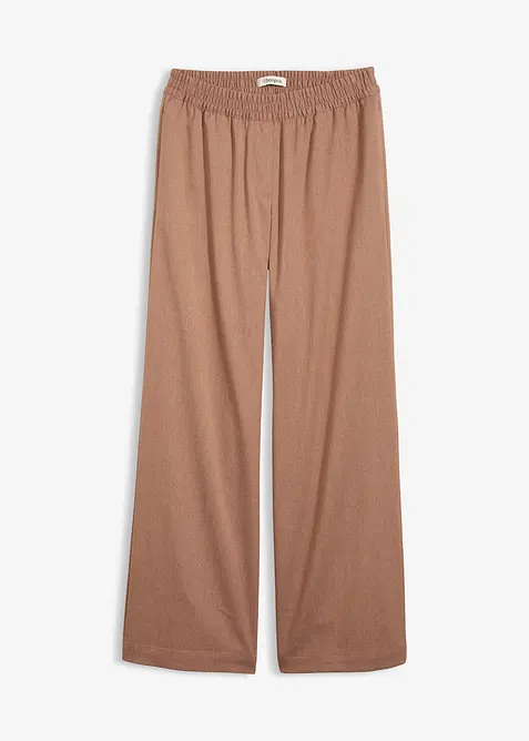 Pantaloni a palazzo con elastico in vita, bonprix