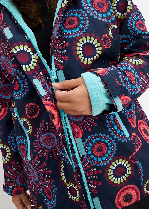 Giacca tecnica impermeabile 3 in 1 con cappuccio, bonprix