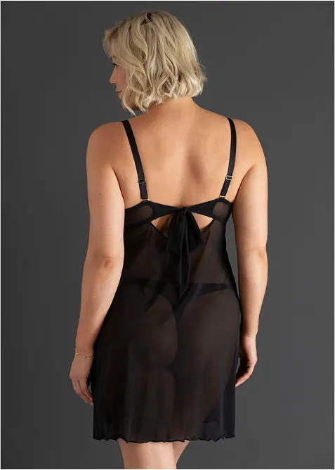 Sottoveste senza ferretto con pizzo a cuoricini, bonprix