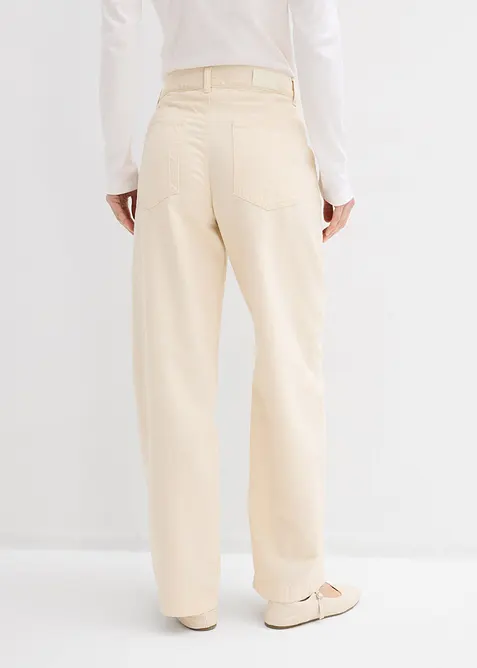 Jeans barrel, vita media, bonprix