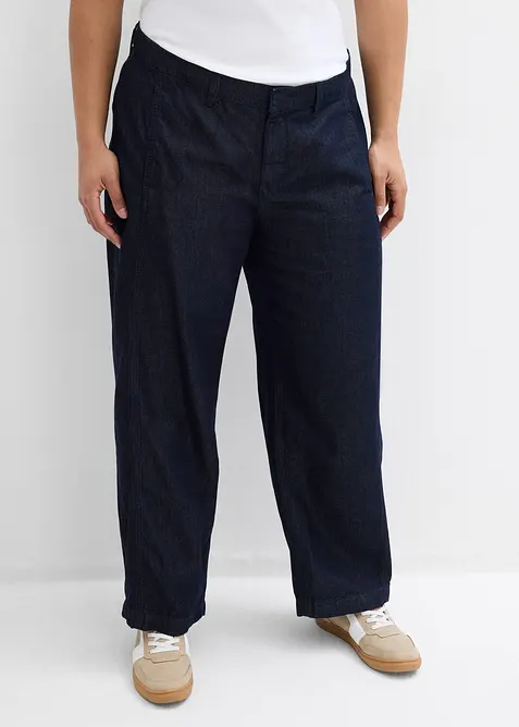 Jeans barrel, vita media, bonprix