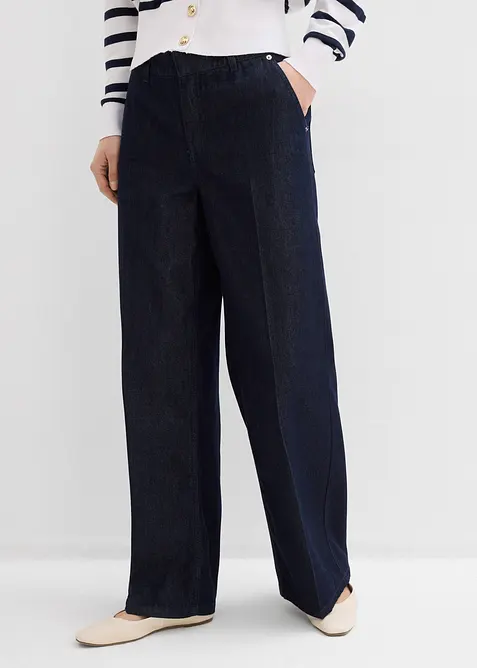 Jeans wide leg, straight, bonprix
