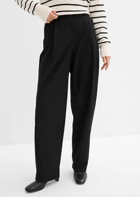 Pantaloni barrel a vita alta, bonprix