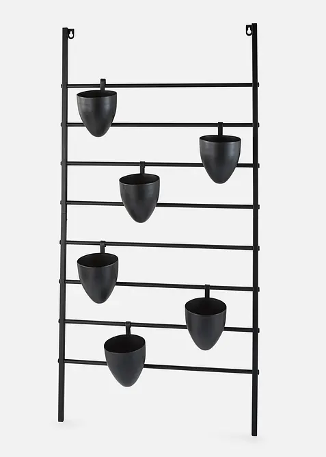 Supporto a parete con 6 portavasi, bonprix