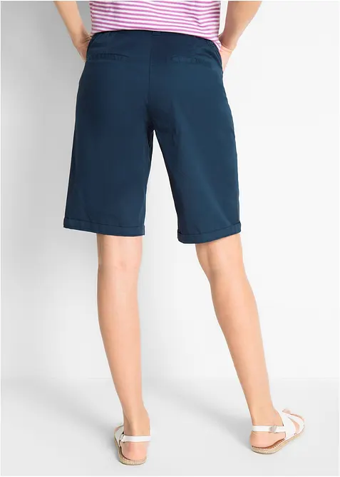 Bermuda in popeline di cotone con vita comoda, bonprix