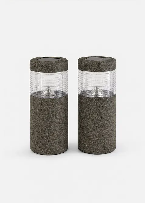 Lampada segnapassi solare decorativa (pacco da 2), bonprix