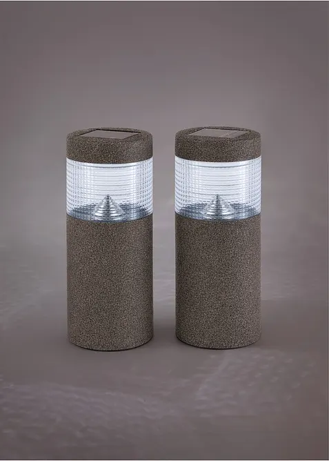 Lampada segnapassi solare decorativa (pacco da 2), bonprix