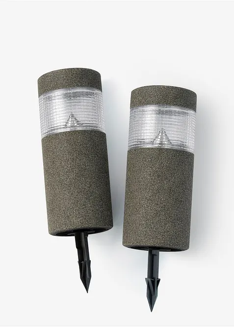 Lampada segnapassi solare decorativa (pacco da 2), bonprix