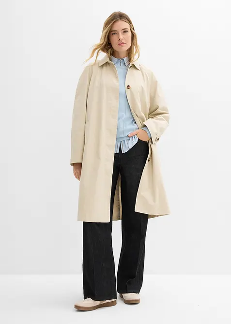 Trench con abbottonatura, bonprix