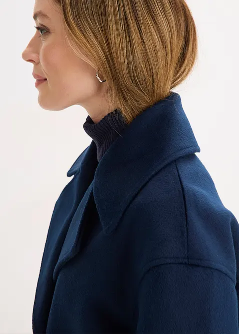 Giacca corta oversize in simil lana, bonprix