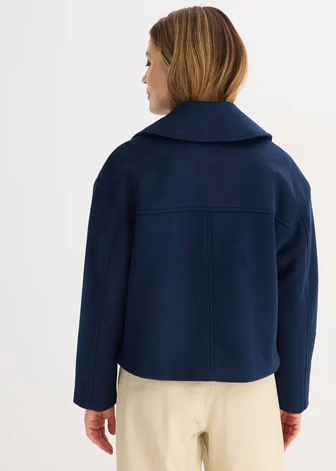 Giacca corta oversize in simil lana, bonprix