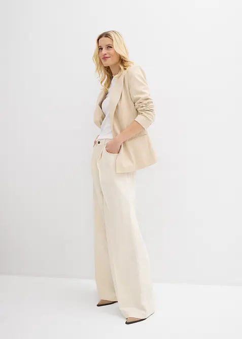 Jeans a palazzo super wide in cotone, bonprix