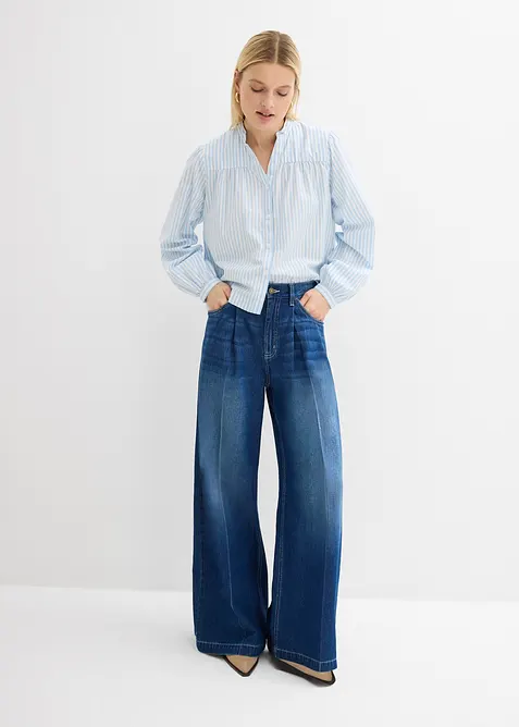 Jeans a palazzo super wide in cotone, bonprix