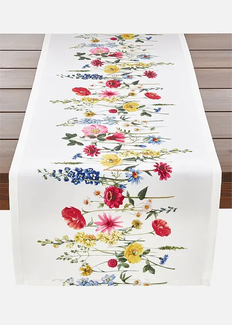 Runner tavolo con stampa floreale, bonprix