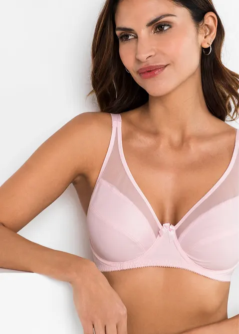 Reggiseno con ferretto e mesh (pacco da 2), bonprix