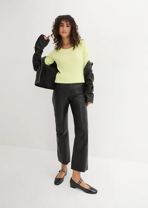 Maglia a maniche lunghe in puro cotone biologico, bonprix