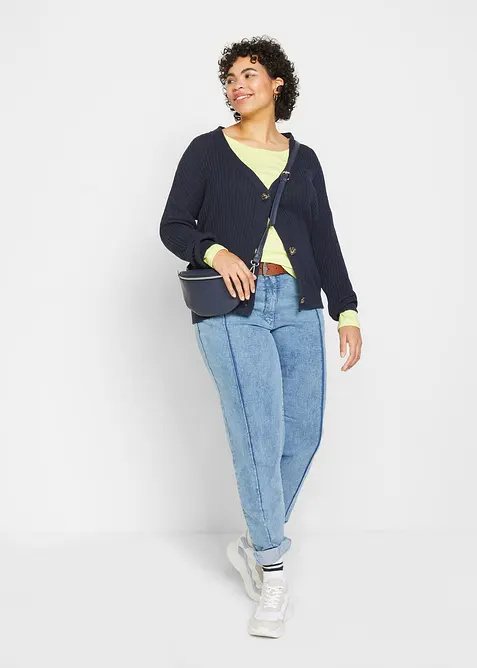 Maglia a maniche lunghe in puro cotone biologico, bonprix