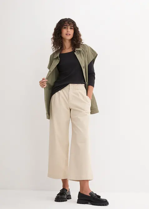 Maglia a maniche lunghe in puro cotone biologico, bonprix