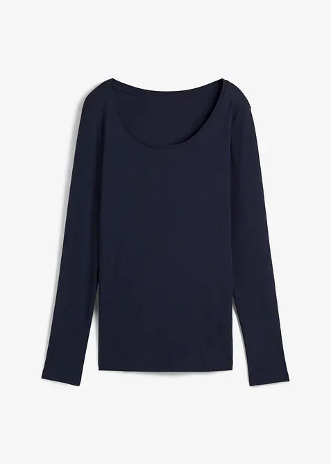 Maglia a maniche lunghe in puro cotone biologico, bonprix