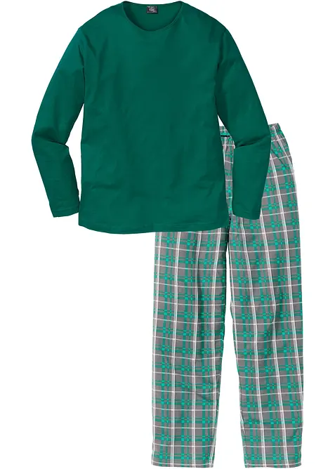 Pigiama a maniche lunghe in puro cotone, bonprix