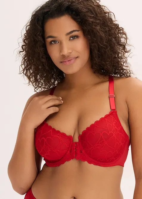 Reggiseno con chiusura anteriore e pizzo delicato, bonprix
