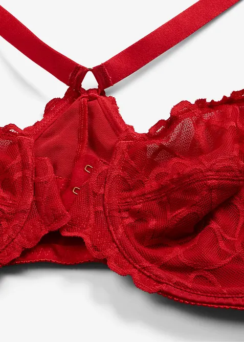 Reggiseno con chiusura anteriore e pizzo delicato, bonprix