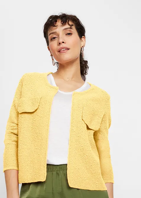 Cardigan in boucl&eacute;, bonprix