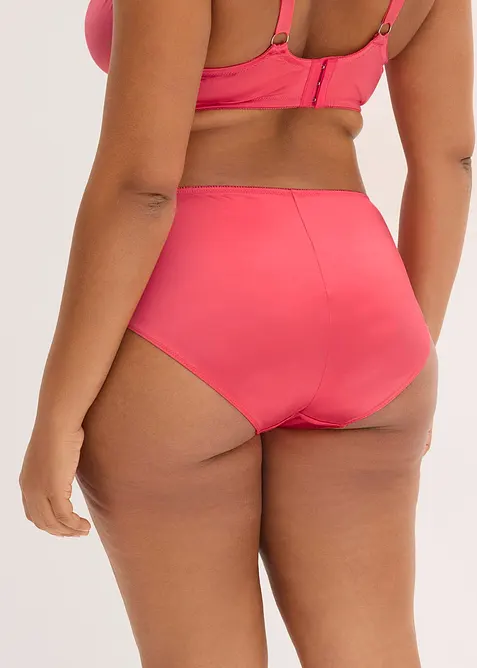 Slip alto con ricamo floreale glitterato, bonprix