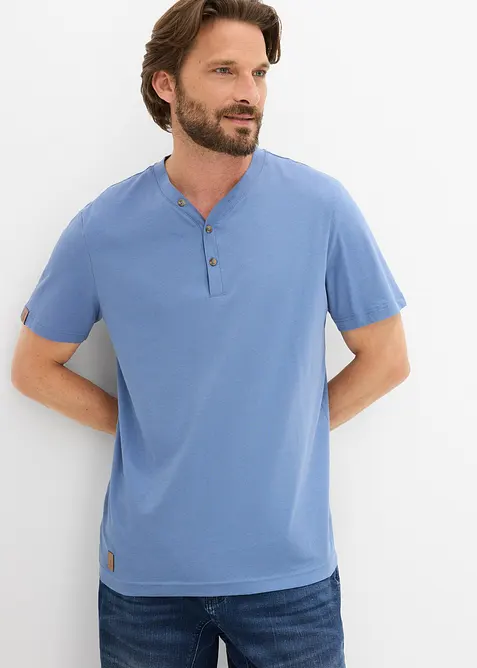 Maglia serafino in puro cotone biologico (pacco da 2), bonprix