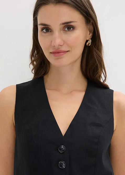 Gilet in misto viscosa fluente, bonprix