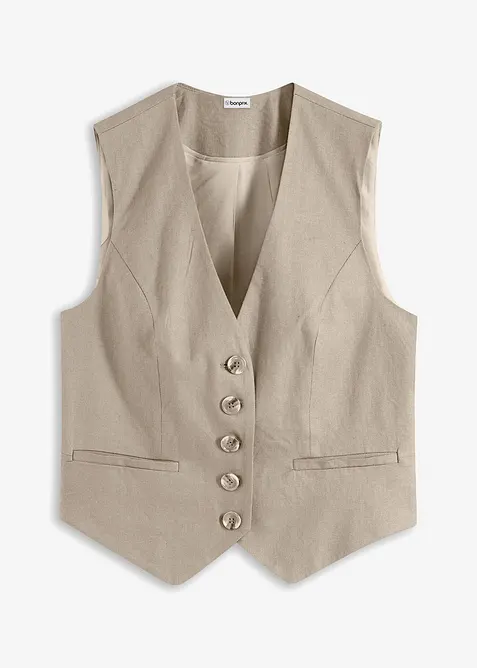 Gilet in misto viscosa fluente, bonprix