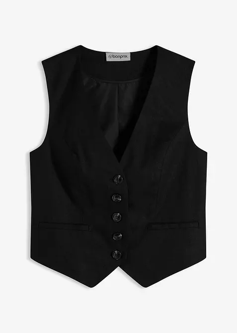 Gilet in misto viscosa fluente, bonprix