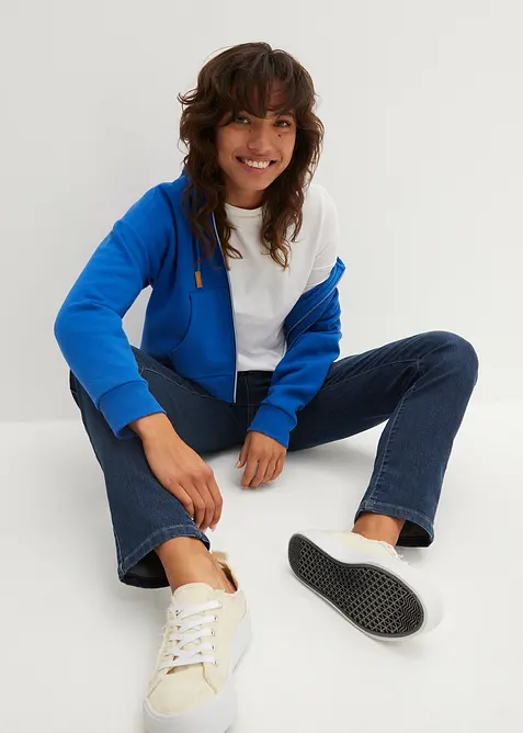 Jeans elasticizzati straight, vita media, bonprix