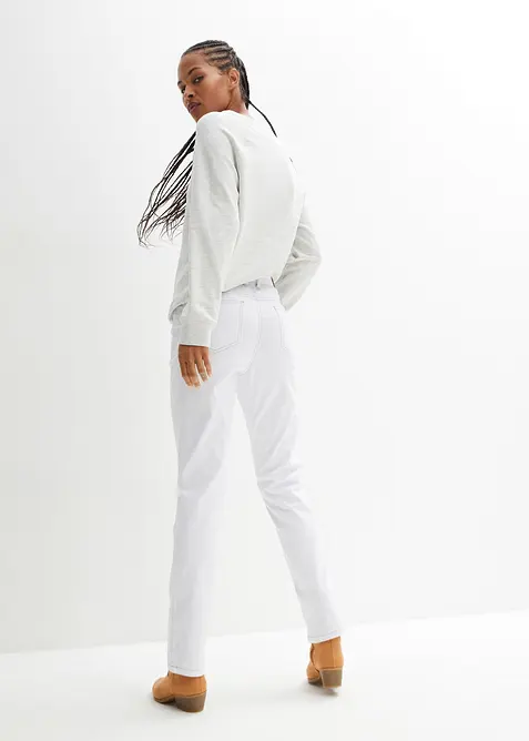 Jeans elasticizzati straight, vita media, bonprix