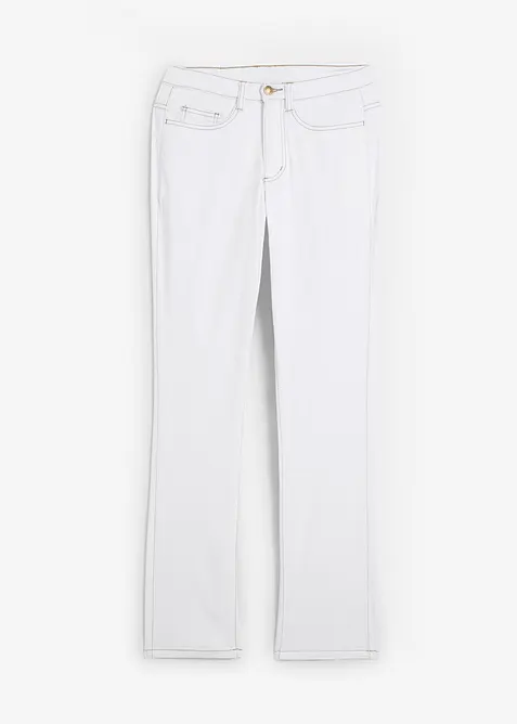 Jeans elasticizzati straight, vita media, bonprix