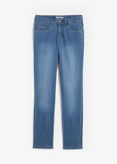 Jeans elasticizzati straight, vita media, bonprix