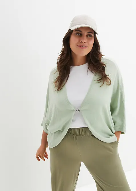 Cardigan in filato fine di puro cotone, bonprix