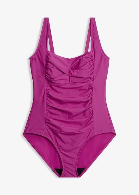 Costume intero con dettaglio incrociato ed effetto modellante medio, bonprix