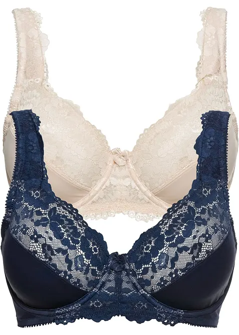 Reggiseno minimizer con spalline imbottite (pacco da 2), bonprix