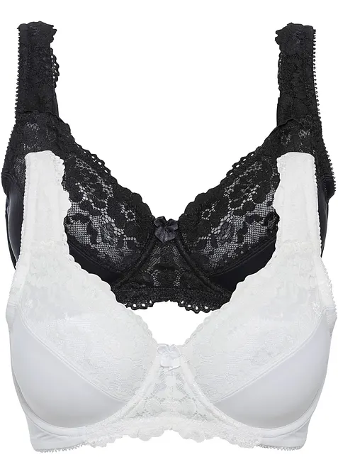 Reggiseno minimizer con spalline imbottite (pacco da 2), bonprix