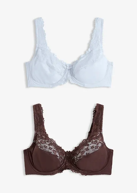 Reggiseno minimizer con spalline imbottite (pacco da 2), bonprix