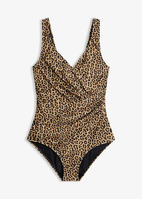 Costume intero incrociato con effetto modellante medio, bonprix