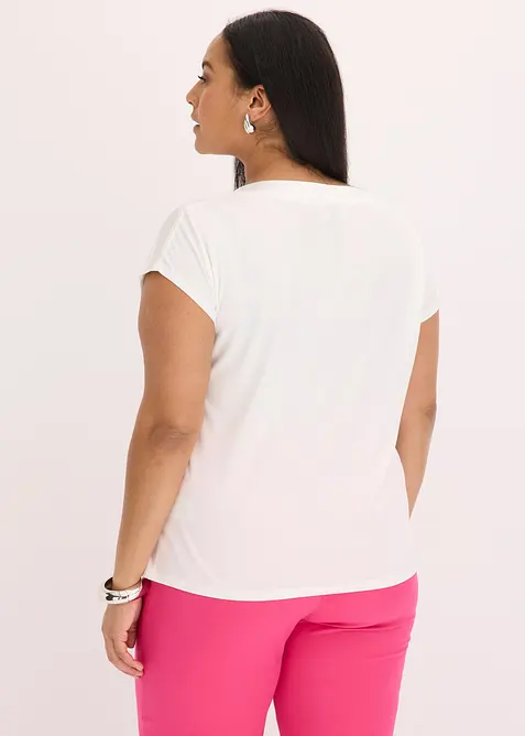 Maglia con dettaglio in satin, bonprix