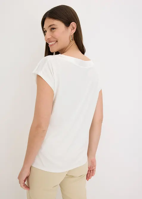 Maglia con dettaglio in satin, bonprix