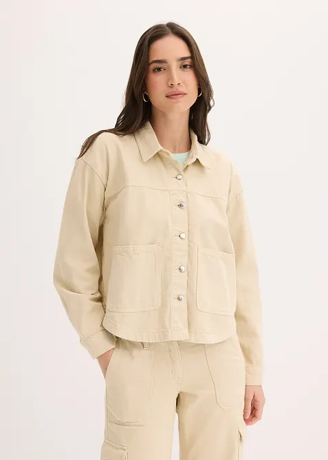 Giacca-camicia in puro cotone, bonprix