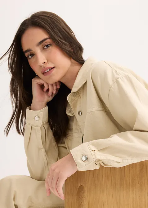 Giacca-camicia in puro cotone, bonprix