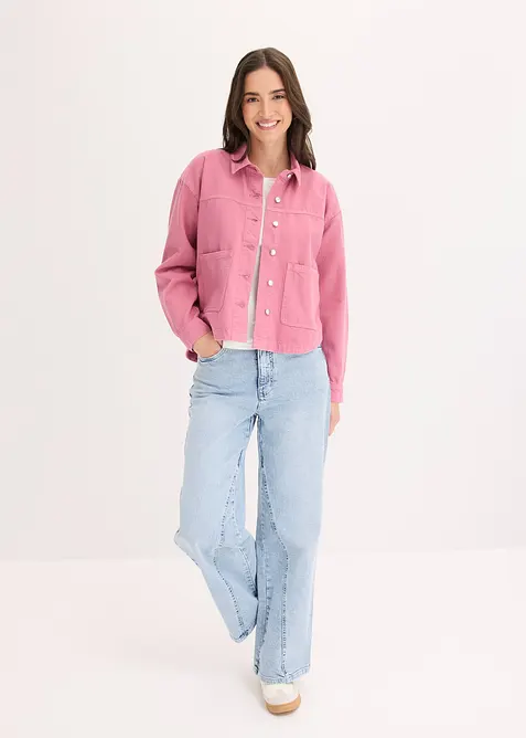 Giacca-camicia in puro cotone, bonprix